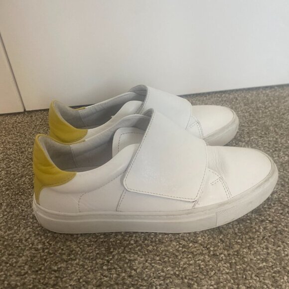 Maguire Shoe Treviso White and Yellow Leather Unisex Women's‎ Size 5.5 - Picture 2 of 8